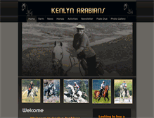 Tablet Screenshot of kenlynarabians.com